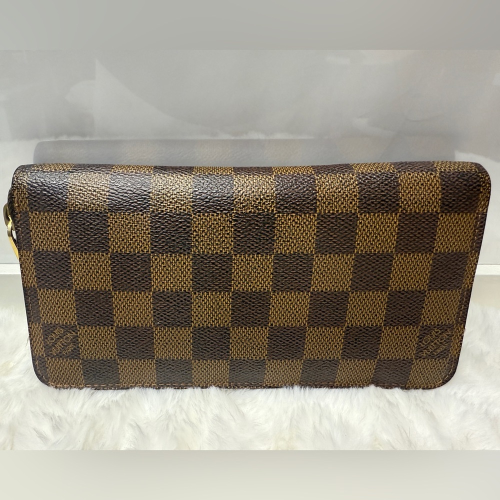 LOUIS VUITTON-VI1029 Damier Ebene Zippy Wallet